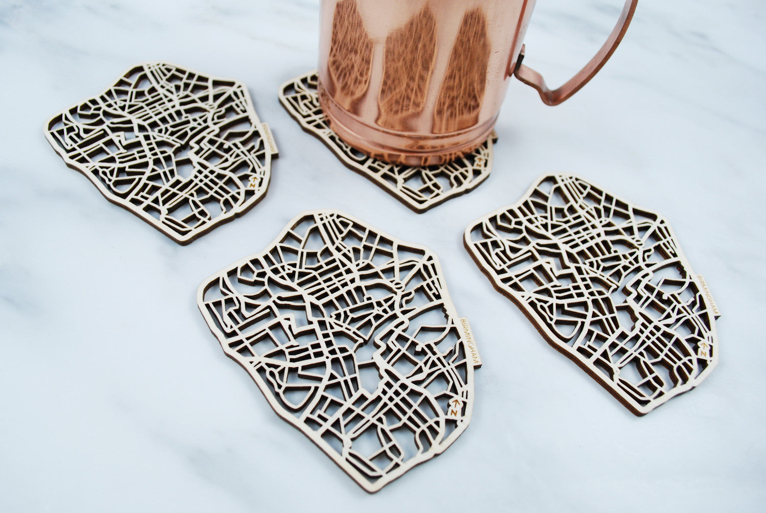 Birmingham Map Coasters (set of 4)