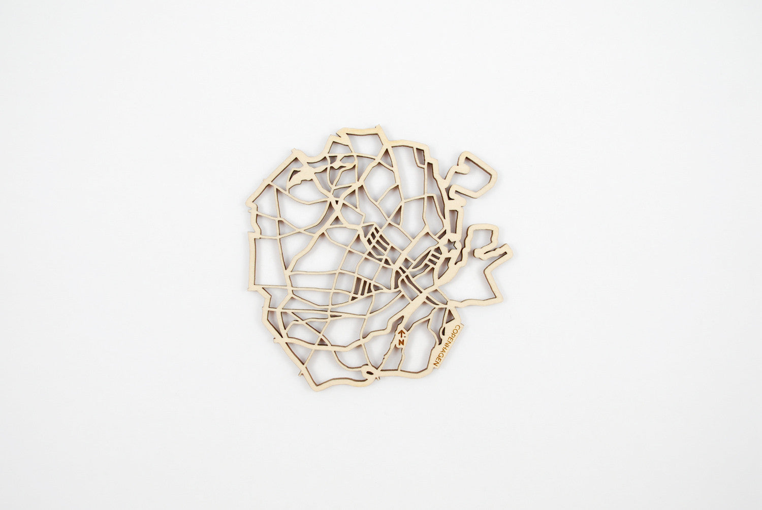 Copenhagen Map Coasters (set of 4)