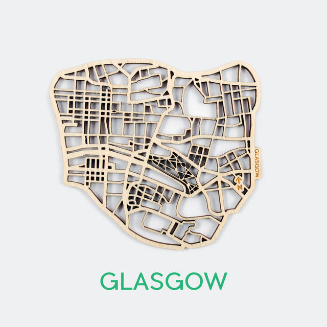 Glasgow Map Coasters (set of 4)
