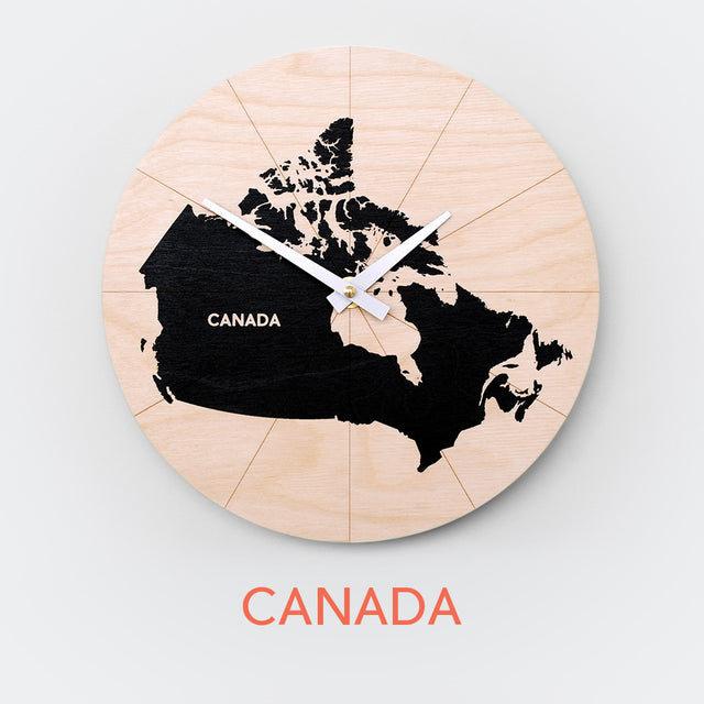 Canada Map Wall Clock