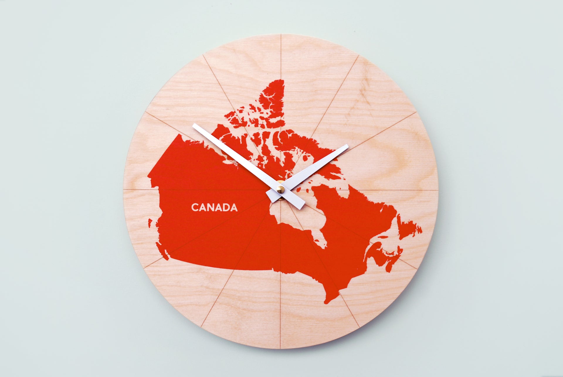 Canada Map Wall Clock