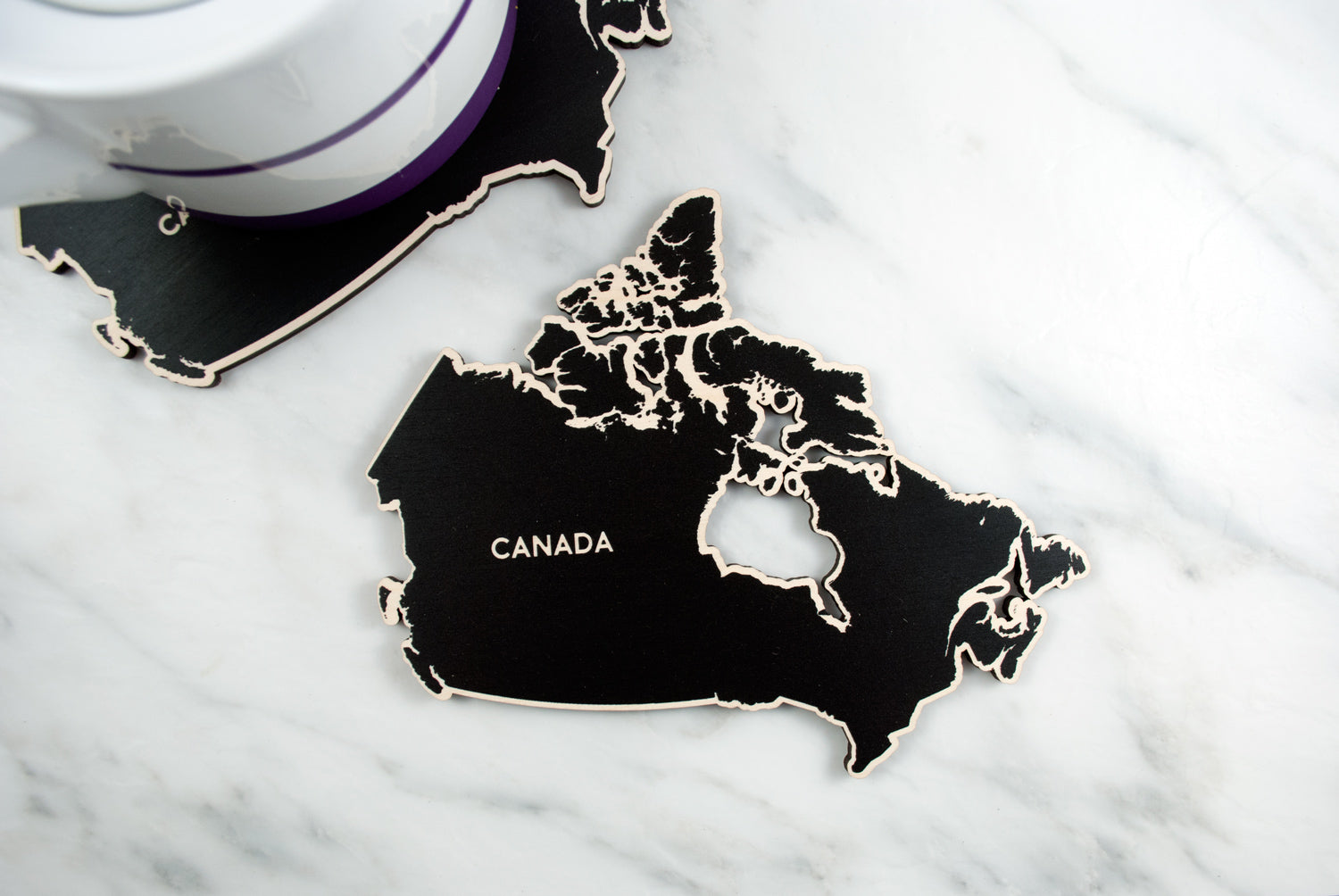 Canada Map Trivet (Printed)