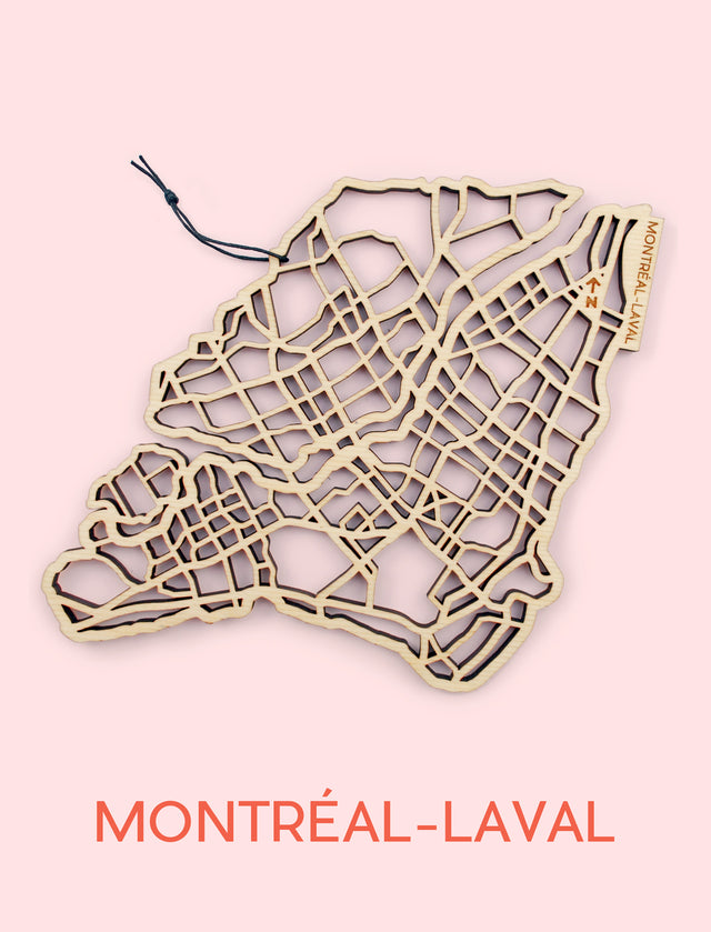 Montréal Map Trivet
