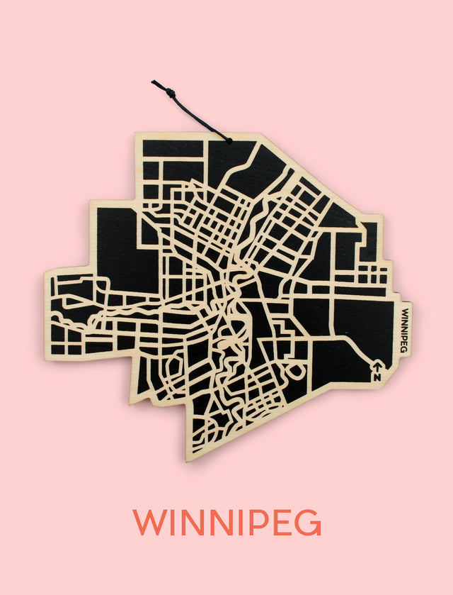 Winnipeg Map Trivet (Printed)