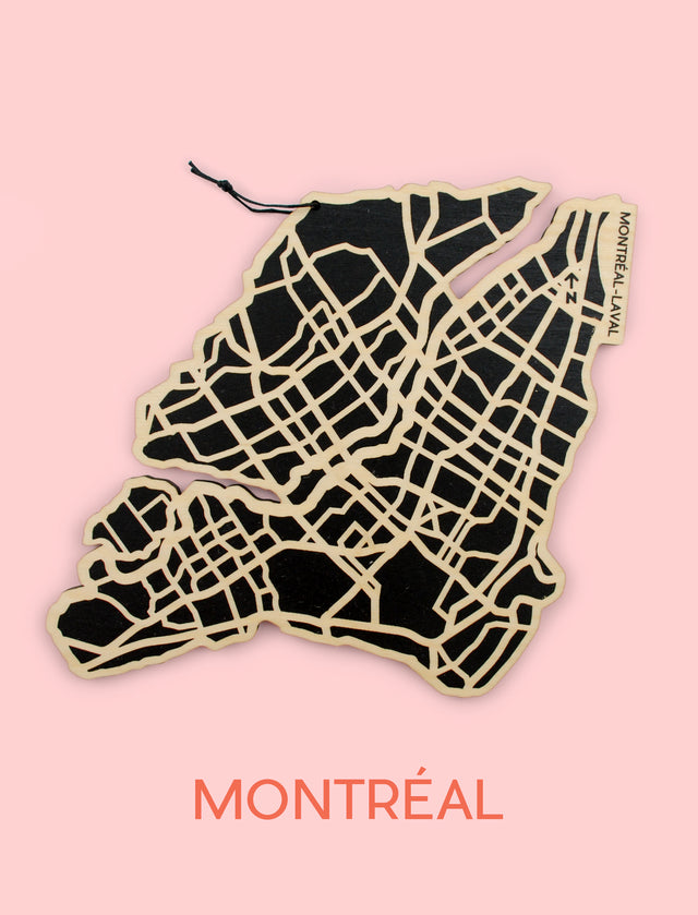 Montréal Map Trivet (Printed)