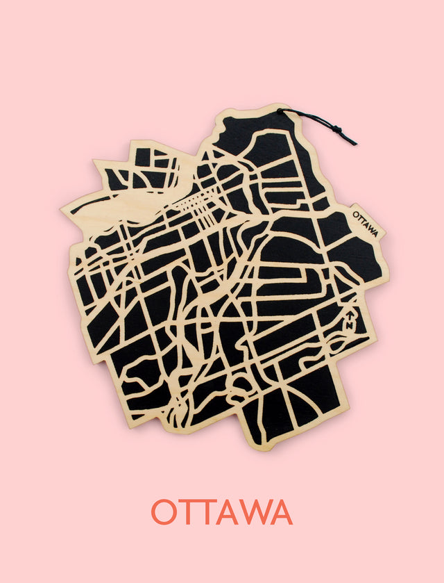 Ottawa Map Trivet (Printed)
