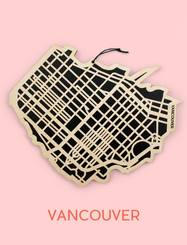 Vancouver Map Trivet (Printed)