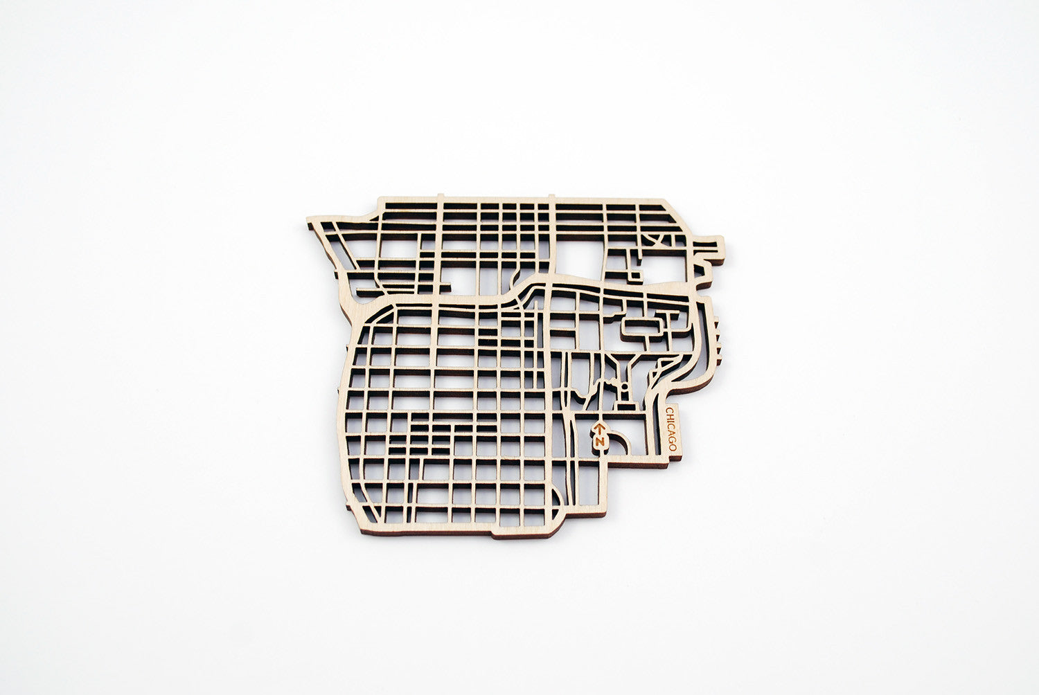 Chicago Map Coasters (set of 4)