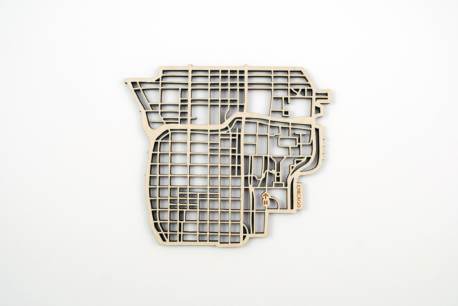 Chicago Map Coasters (set of 4)