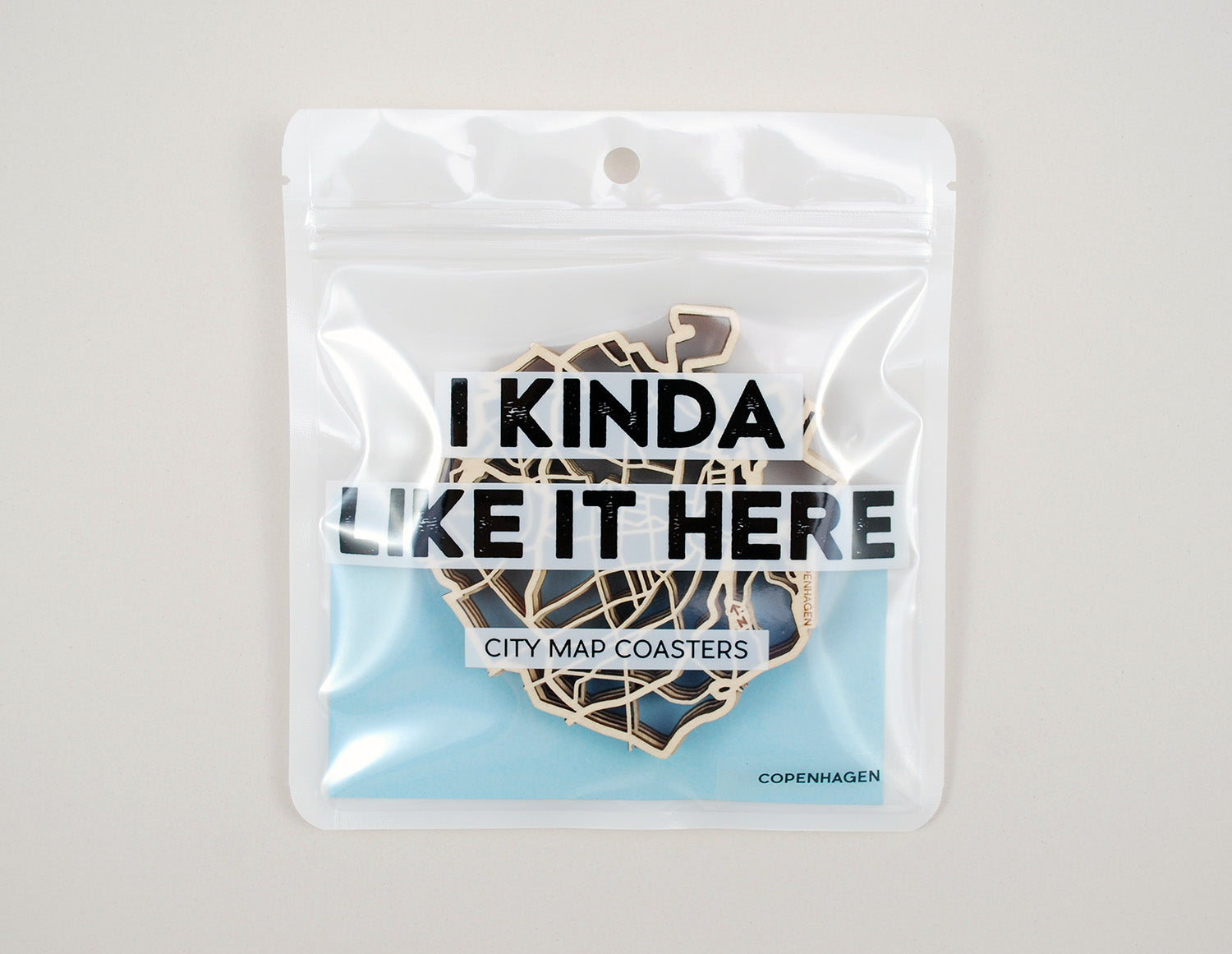 Copenhagen Map Coasters (set of 4)
