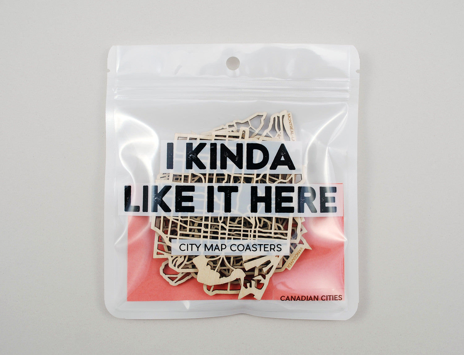 Canadian Cities Map Coasters (set of 4)