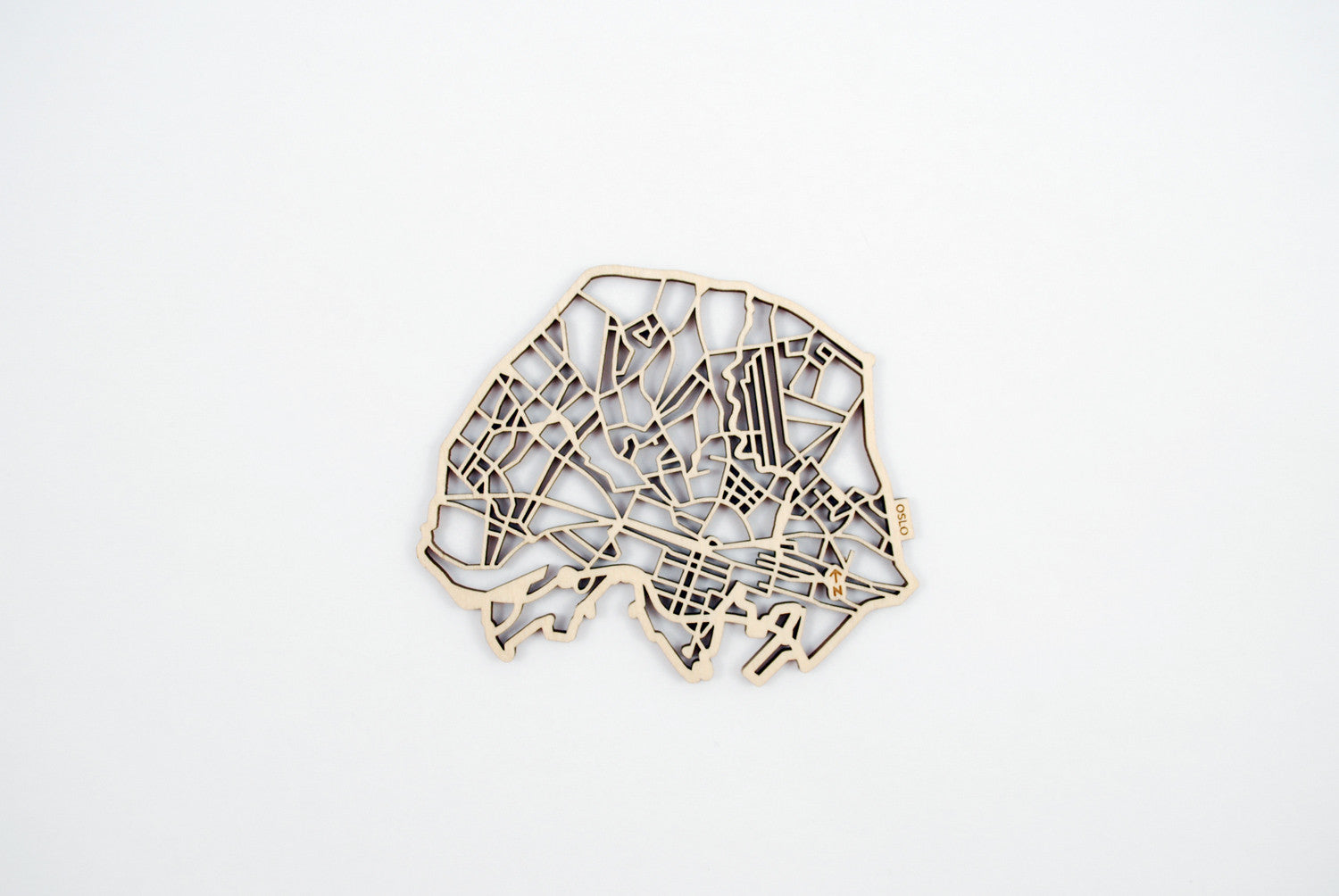 Oslo Map Coasters (set of 4)