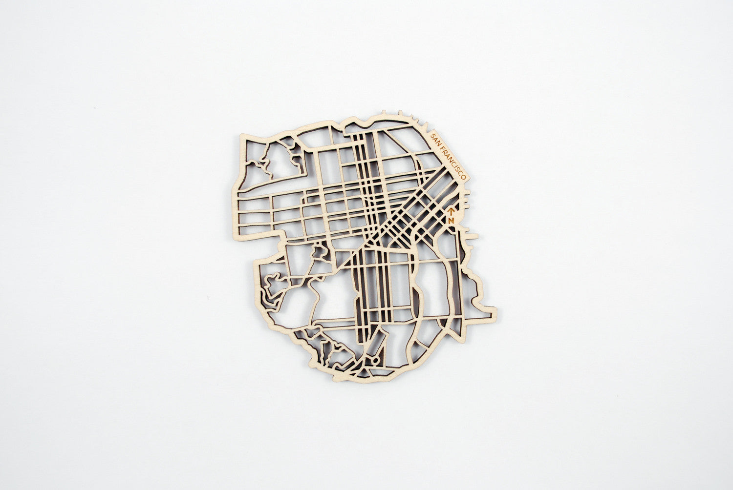 San Francisco Map Coasters (set of 4)