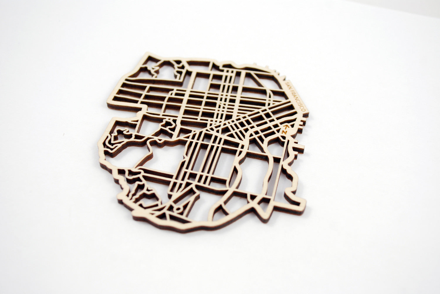 San Francisco Map Coasters (set of 4)
