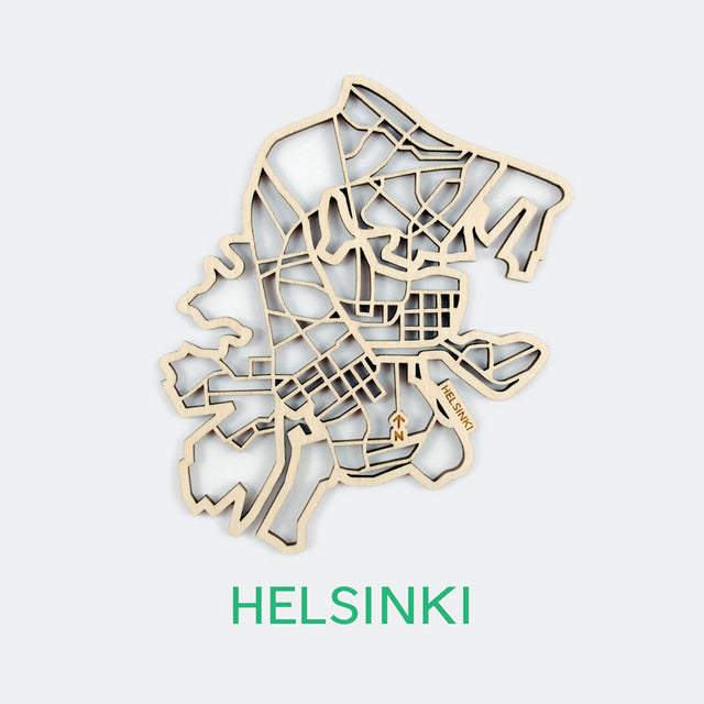 Helsinki Map Coasters (set of 4)