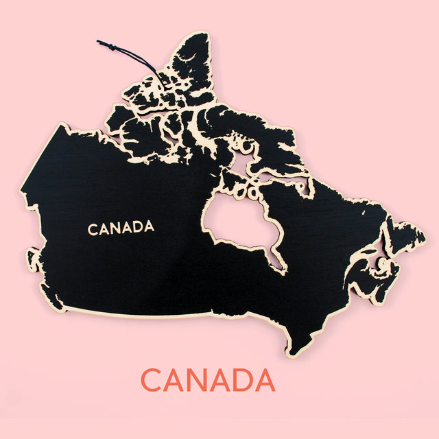 Canada Map Trivet (Printed)