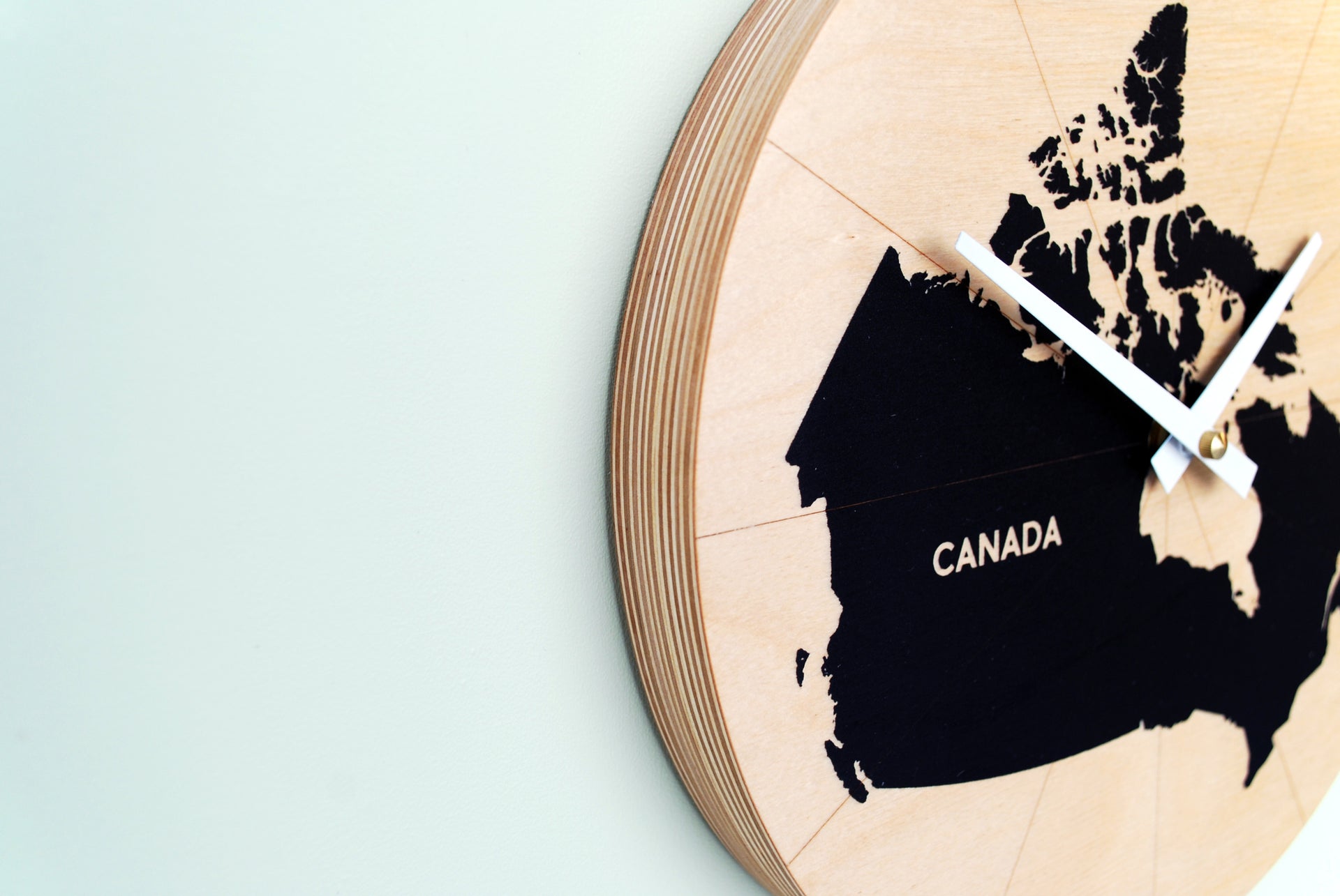 Canada Map Wall Clock
