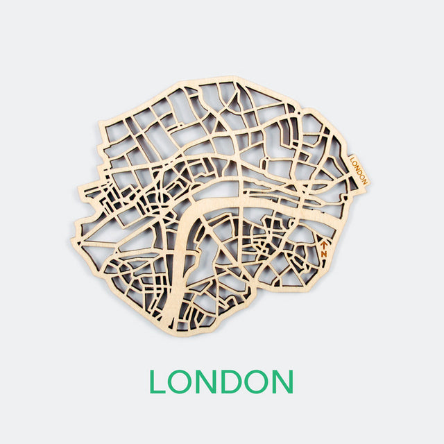 London Map Coasters (set of 4)