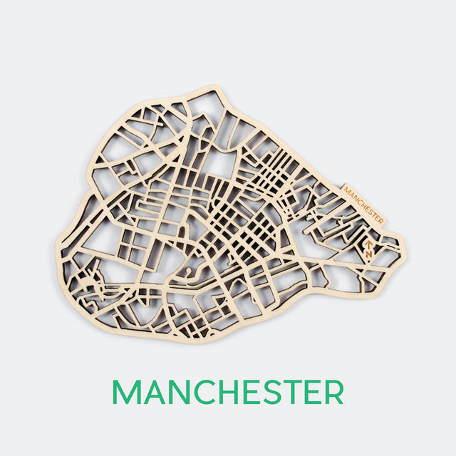 Manchester Map Coasters (set of 4)