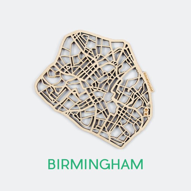 Birmingham Map Coasters (set of 4)