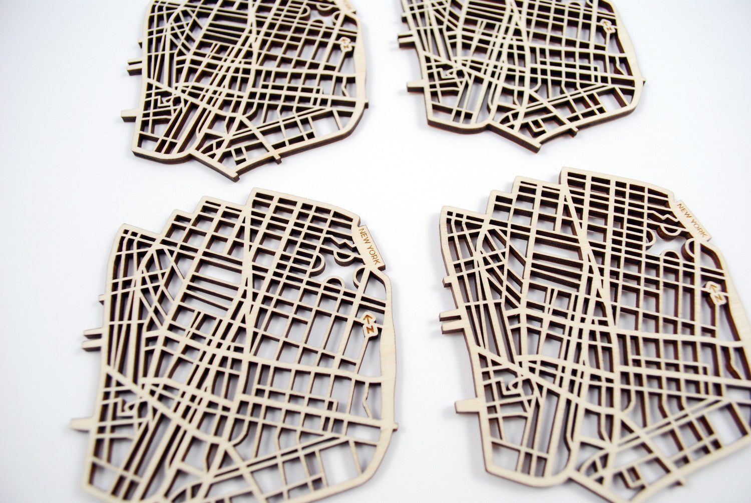 New York Map Coasters (set of 4)